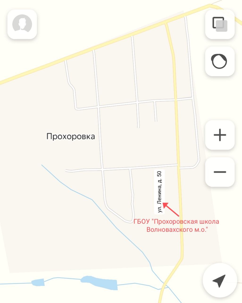 Карта с.Прохоровка